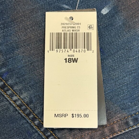 Lauren Ralph Lauren Womens Blue Denim Jeans High Rise Crop Atlas Wash 18W NWT - Picture 9 of 16